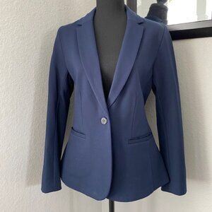 NWOT OLD NAVY Blue Stretch Knit Blazer Jacket Medium